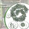 2 Pack Artificial Eucalyptus Garland with Willow Leaves Handmade Faux Greenery Garland 6.56 Feet for Wedding Backdorp Arch Wall Table Runner Decor Birthday Bridal Baby Shower Indoor Outdoor